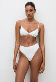 Nineties High Waist Brief - Chalk Crinkle - Matteau